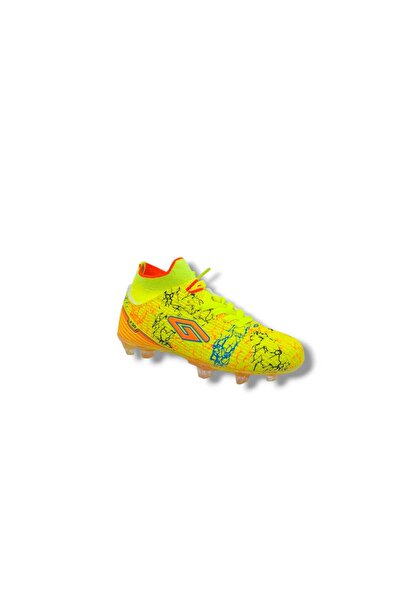 Zerhan Dugana F50 Kids Yellow Orange Sock Cleat Shoes