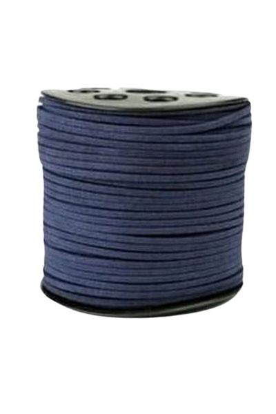 Eng Κορδόνι Chamois 1 Mm Navy Blue 1 Μέτρο