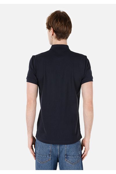 Colin's Ανδρικό κοντομάνικο μπλουζάκι Classic Fit Polo Neck μονόχρωμο