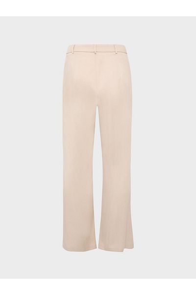 RİVUS Pleated Detailed Design Trousers - Beige