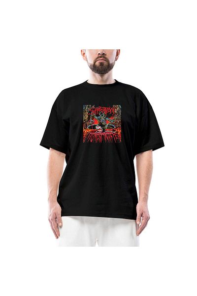 Z zepplin Μπλουζάκι Suffocation Human Wolte Μαύρο Oversize