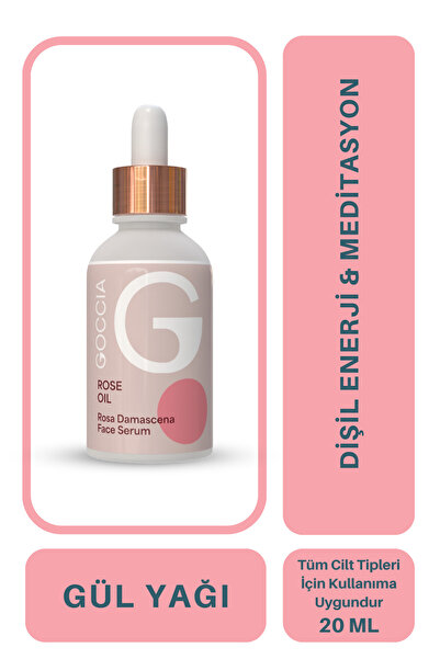CNR Goccia Gül Yağı Cilt Besleyici | Dişil Enerji | Meditasyon 20ML