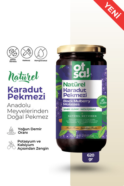 Otsa Natürel Karadut Pekmezi 620g