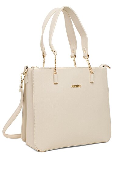 Armine Modern Stylish Shoulder Strap Bag Cream Shoulder Bag