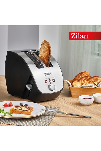 Zilan ZILAN ZLN-2690 Toaster, black/stainless steel 1000W, 6 browning levels