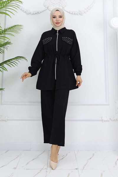benguen Black Stone Linen Airobin Suit 4766