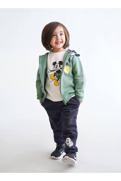 İNDİGO طقم بدلة رياضية ثلاثية مطبوعة للأولاد ميكي