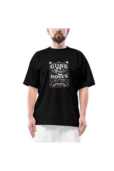 Z zepplin Tricou supradimensionat negru Guns N Roses Louis Ulle Kentucky