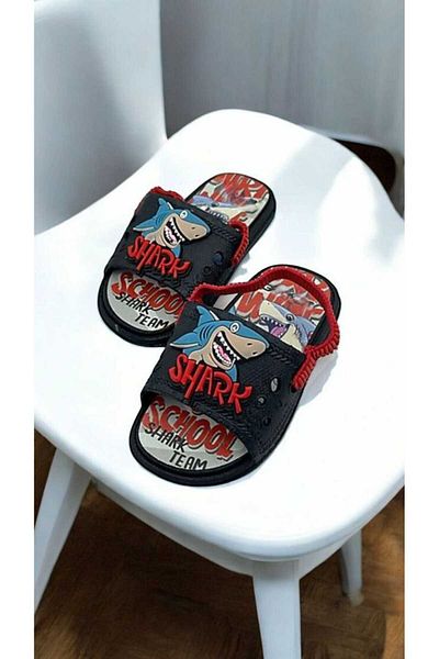 gigigiyim Shark Printed Baby Boy Sandals Slippers