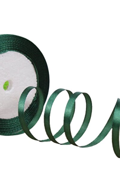 Marsilyan شريط ستان 1 سم 10 متر أخضر غامق