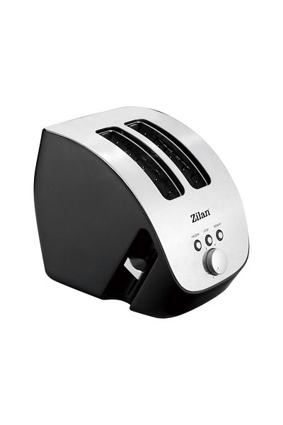 Zilan ZILAN ZLN-2690 Toaster, black/stainless steel 1000W, 6 browning levels