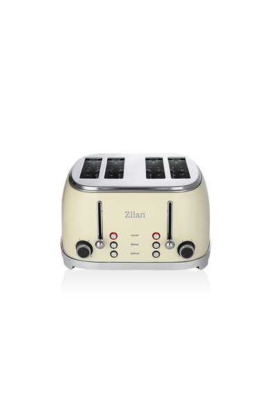 Zilan Retro toustovač ZLN1214, 4 plátky, 1500 W, 6 rychlostí, rozmrazování, o...