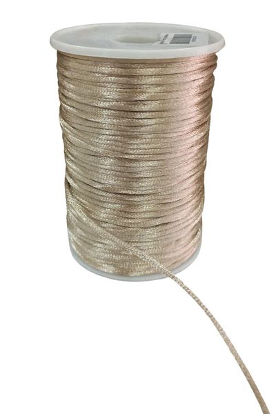 ACSMarket Beige Rat Tail - 0.5 mm, 1 Meter Rope Flush