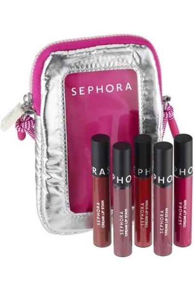 SEPHORA Moving Lights Favorites Limited Edition 5 Lipstick Set with Bag - Cream Edition