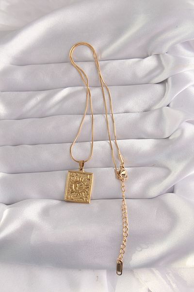 Skygo Gold Colored 316L Vintage Necklace - Tj-Bko9055