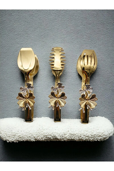Miss Betty طقم ملقط ديكور على شكل فراشة ذهبية 3 قطع