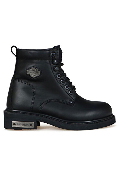 Harley Davidson Gibson Kadın Siyah Deri Bot