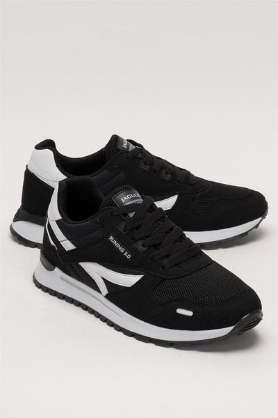 Liger Men's Orthopedic Daily Walking Running Sneaker Sports Shoes Black - White