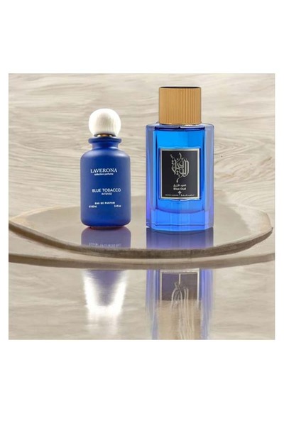 IBRAHIM ALQURASHI Blue Oud and Blue Tupac fragrance combination set, 200ml