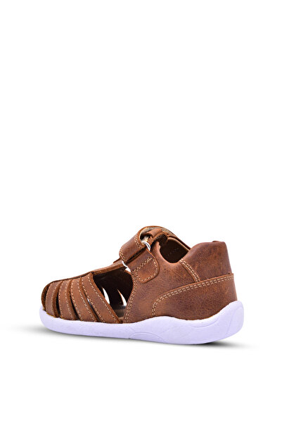 kids A more Baby Sandals for Girls and Boys - First Step Soft Leather Winco Tan Color
