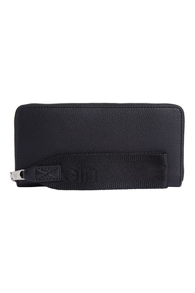 Calvin Klein Dámská peněženka s extra přihrádkami na karty s logem CK potištěným černým LV04K1024G-UB1