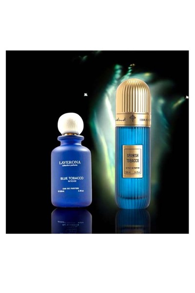IBRAHIM ALQURASHI Two Spanish Tobacco fragrances with Blue Tobacco