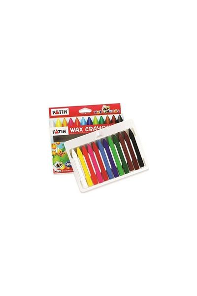 Fatih Jumbo Pastel Wax Crayon - 12 Colors 50220