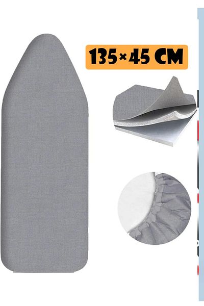 Cady One Ironing Board Cover with Heavy Duty Silicone Liner 135 x 45cm