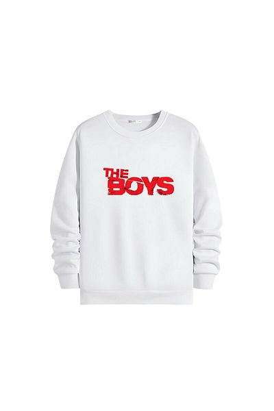 Gölge Store Μοντέρνο κομψό εμπριμέ Unisex Slimfit Crew Neck φούτερ 1368