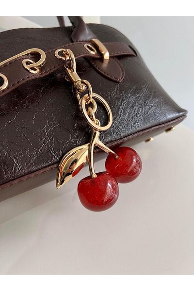 Mia Collection Αξεσουάρ τσάντας Charm Light με φιγούρα κερασιού