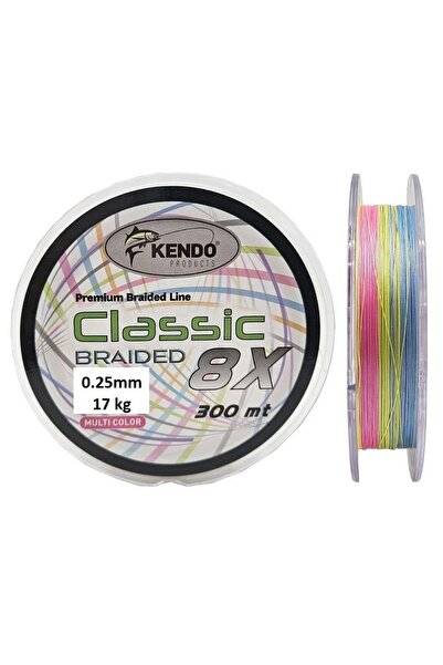 Kendo Classic 8X 0.25mm 300m Multicolor Örgü İp Misina