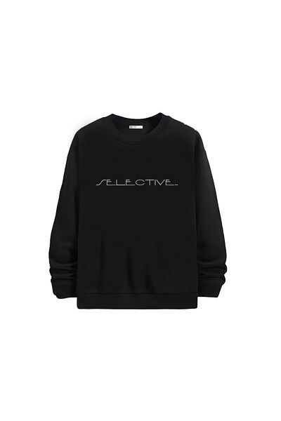 Gölge Store Μοντέρνο και κομψό εμπριμέ Unisex Slimfit Crew Neck φούτερ 1348