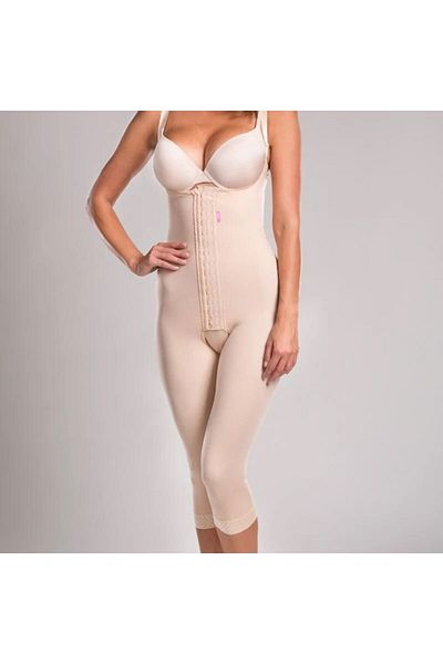 ORTHOSUN Model de ridicare a fundului cu agrafă, susținător de liposucție din tul sub genunchi, corset Bbl