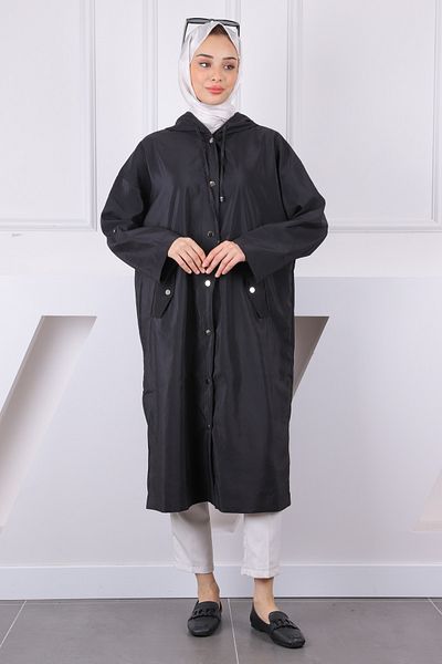 İmajButik Μαύρο καπάκι με κουκούλα