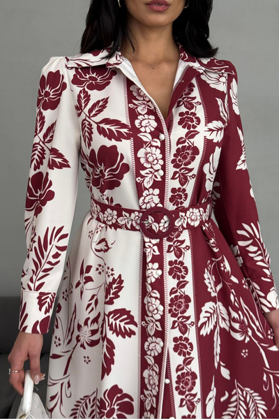 Neşeli Butik Γυναικείο φόρεμα σε σχήμα Atlas Tasoteric NBMS25013