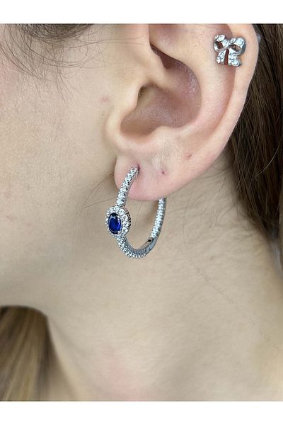 Neon Takı by Atalay Klondex Always Rising Veil Tag Zircon Ring, 483 Model Power Spear Six Component Platinum Plated