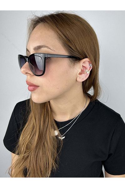 Neon Takı by Atalay Gold Color Sensitivity Tag and Zircon Stone Ear Fractures Buçuk