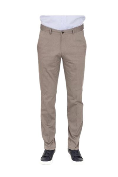 Ünal Giyim CREAM COLOR ARMURED MEN'S LINEN PANT