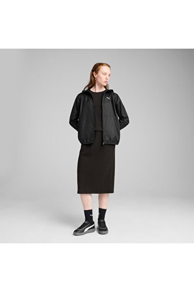 Puma Women's Black Ess Regular Windbreaker Windbreaker 685133 -01