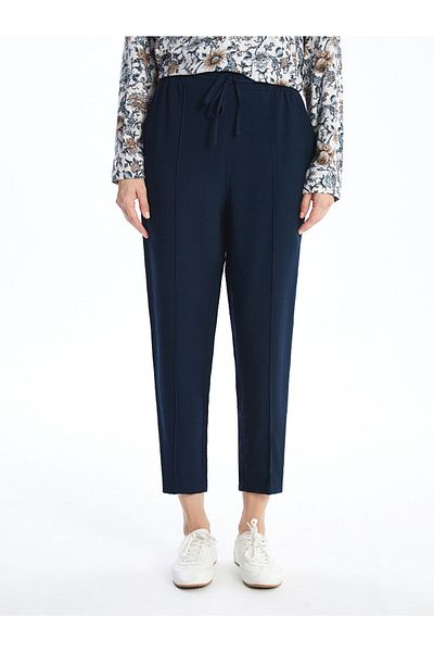 LC Waikiki Women's Elastic Waist Straight Trousers