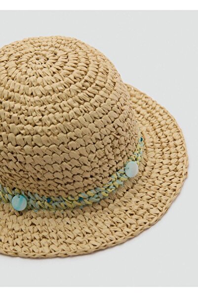 MANGO Kids Pălărie cu mărgele de rafie