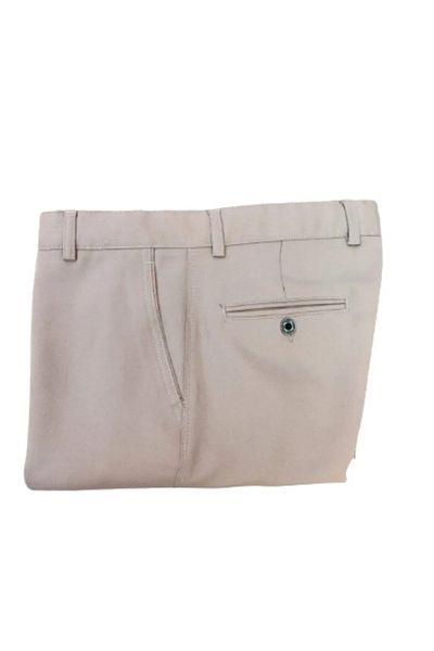 Ünal Giyim CREAM COLOR ARMURED MEN'S LINEN PANT
