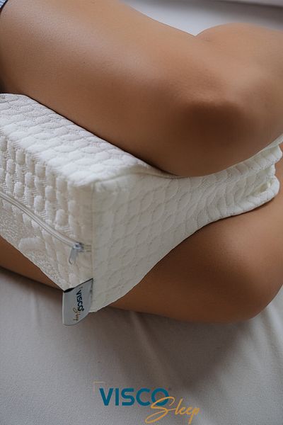 visco sleep Orthopedic Visco Pillow 25X19X13 cm with Natural Viscose Cover