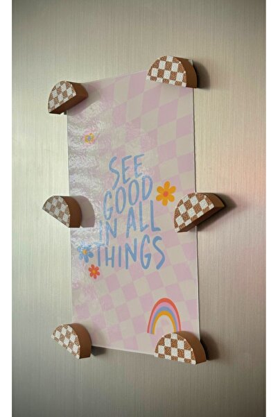 Thera Bottega ARCH Damalı Yarım Daire Buzdolabı Magnet Seti (6'lı)