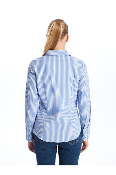 LC Waikiki Cămașă de damă din poplin cu dungi