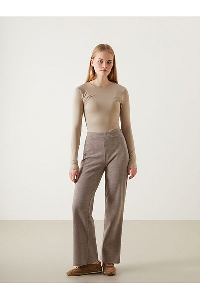 LC Waikiki Women's Knitwear Trousers with Elastic Waist