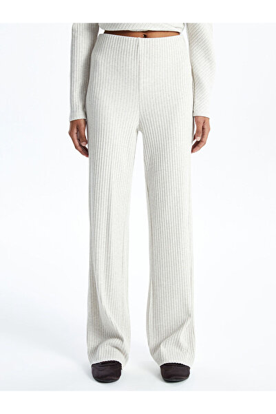 LC Waikiki Elastic Waist Textured Women's Trousers