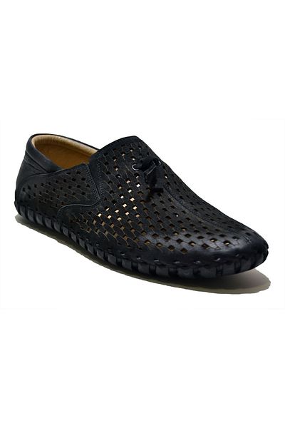 Arda Handmade Genuine Nubuck Leather Men's Shoes Black Leather Shoes Casual Leather Shoes