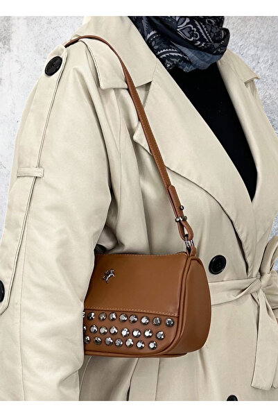 Nas Bag Zımbalı Baget Askılı Kadın Çanta