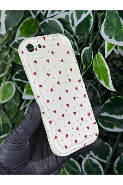 Store IPHONE 7 / 8 UYUMLU MİNİ KALP BASKILI DESENLİ SİLİKON KILIF